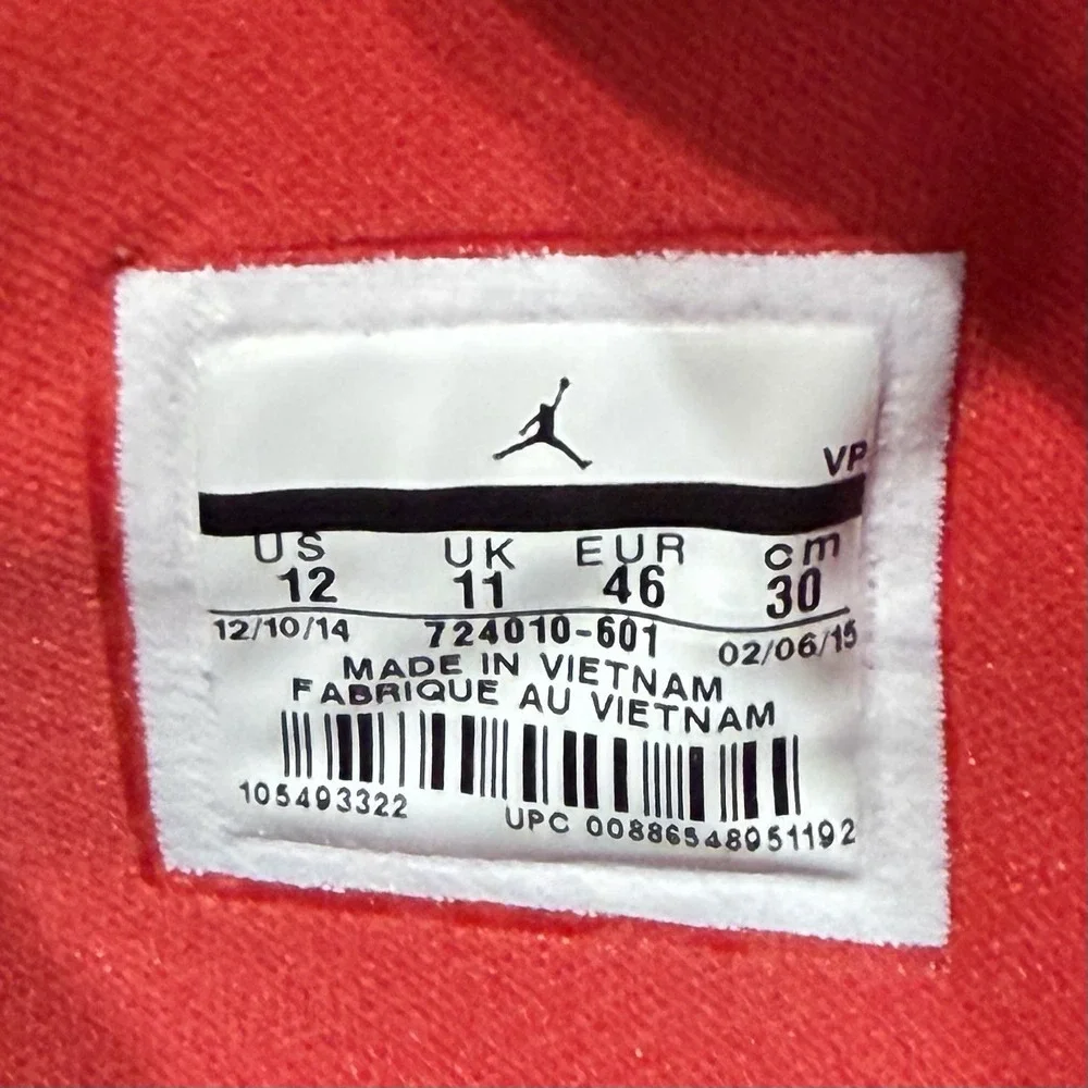 Nike Air Jordan Eclipse University Red White Black Shoes Men’s Size 12